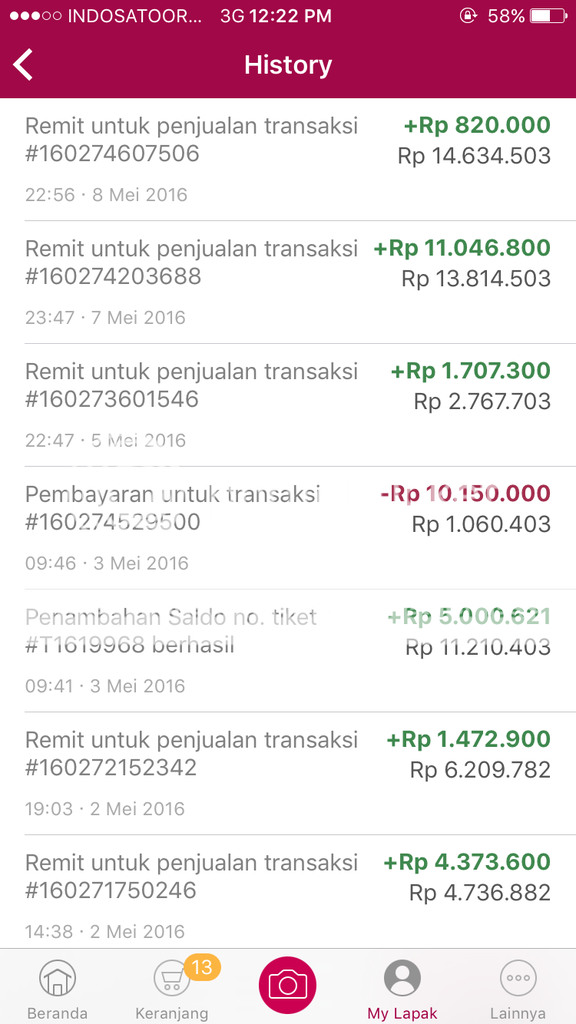 Jualan di bukalapak, dana dibekukan 14,7jt & seminggu no respon