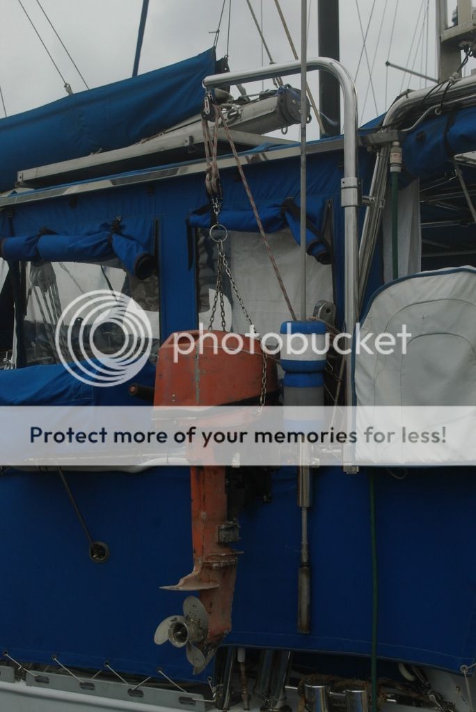 Outboard engine hoist